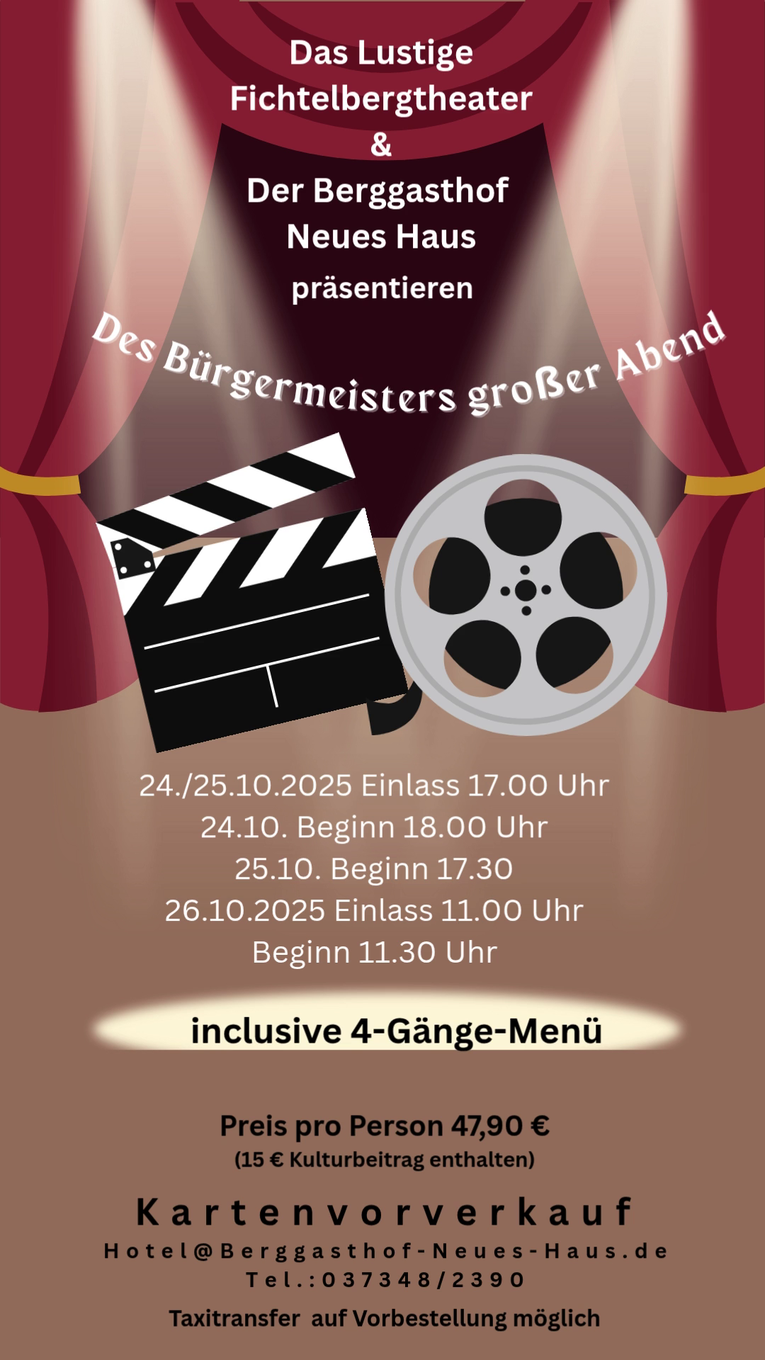 Fichtelbergtheater zu Gast: "Der Bürgermeister"